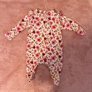 OldNavy Floral Pink and Brown Kids One Piece